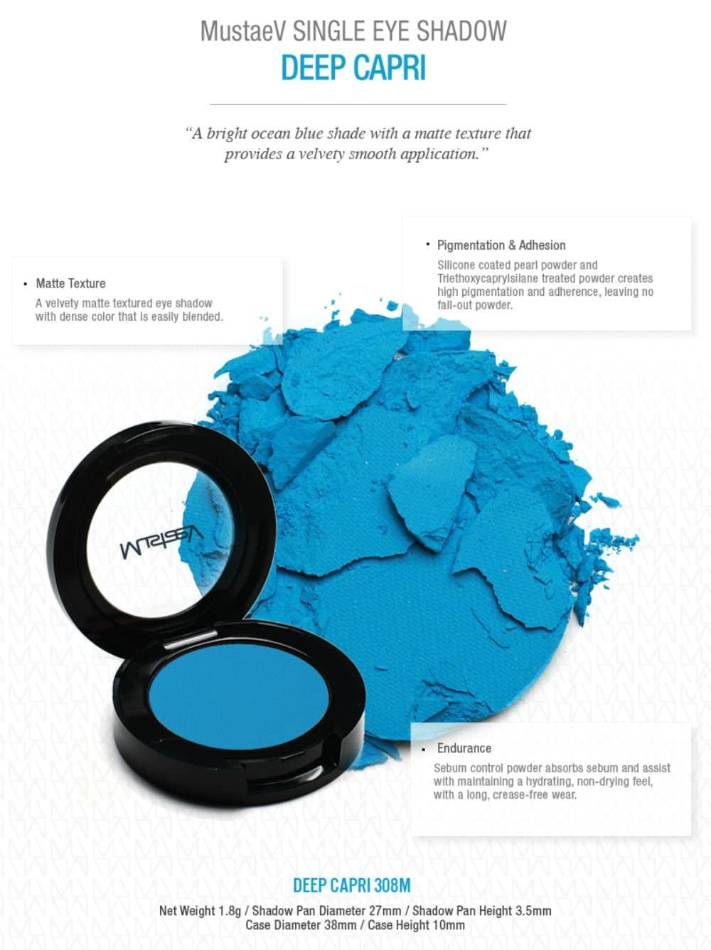Mustaev Eyeshadow Deep Capri - Image 2