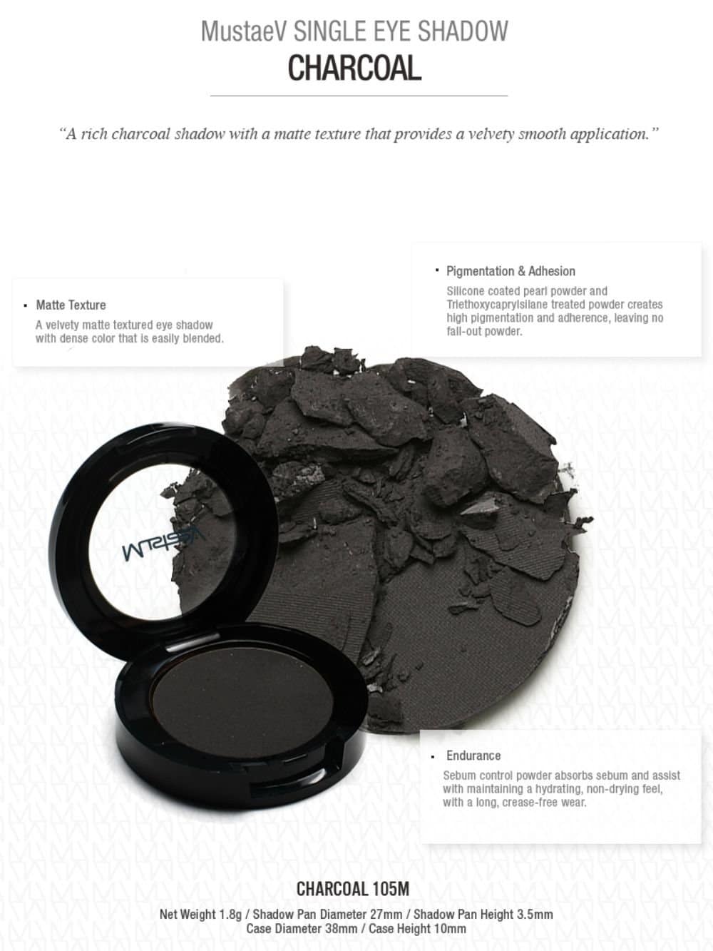 Mustaev Eyeshadow Charcoal - Image 2