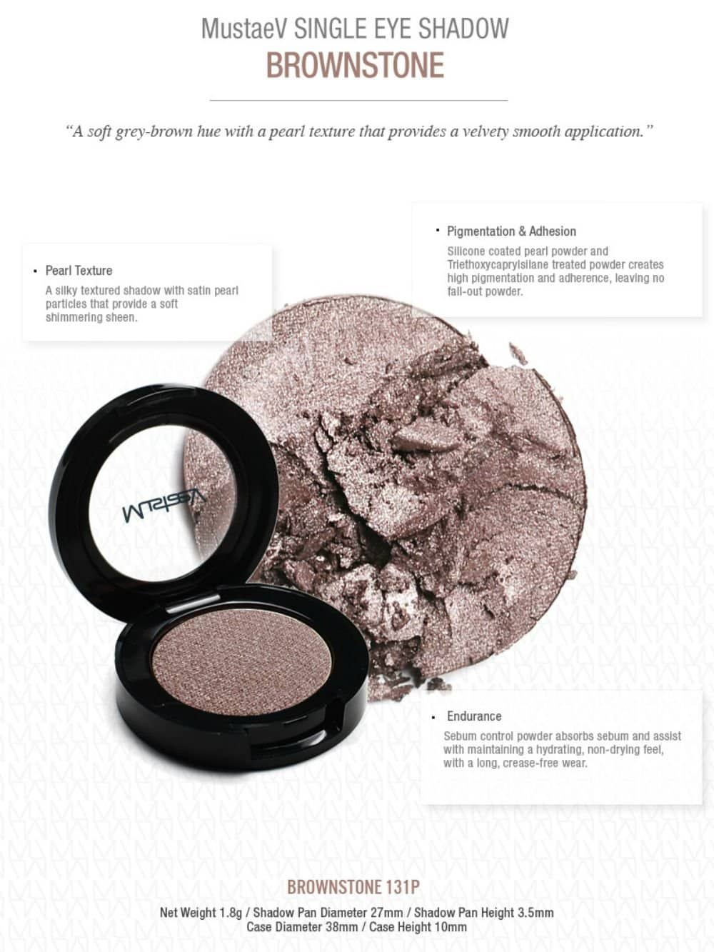 Mustaev Eyeshadow Brownstone - Image 2