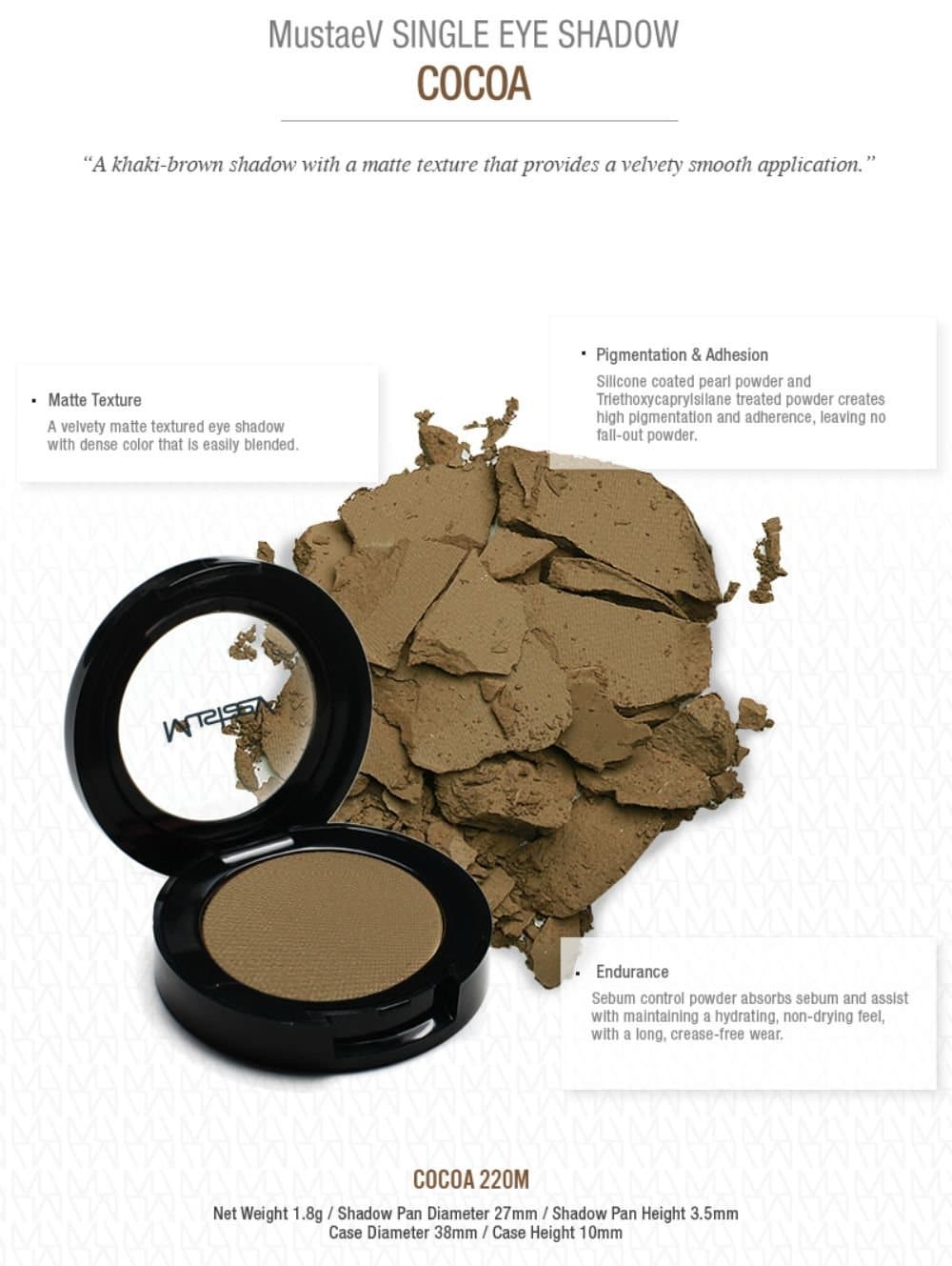 Mustaev Eyeshadow Cocoa - Image 2