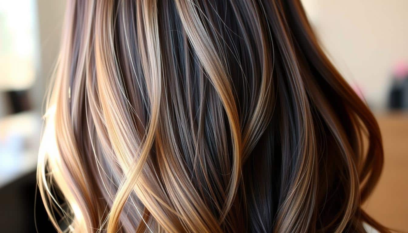 A meticulously crafted balayage hairstyle