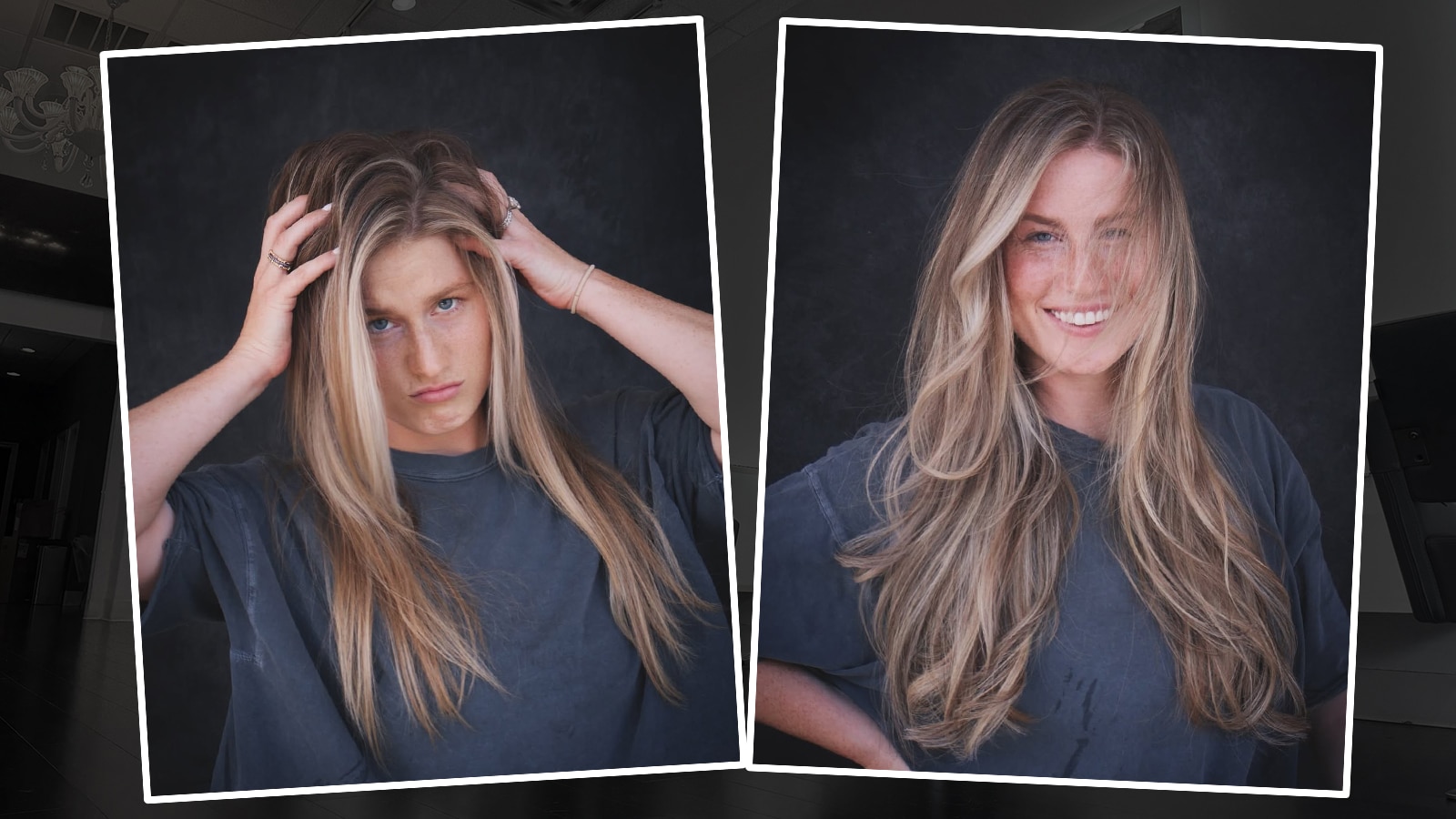 Natural Beaded Rows Before After