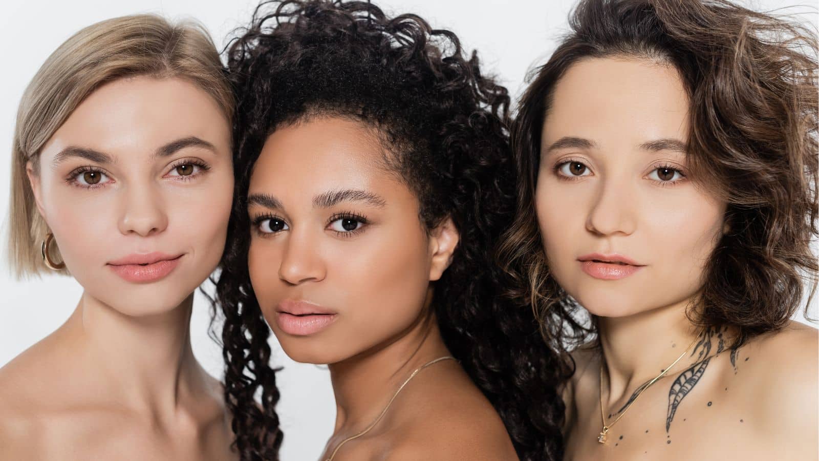 Women with differing hair types and styles